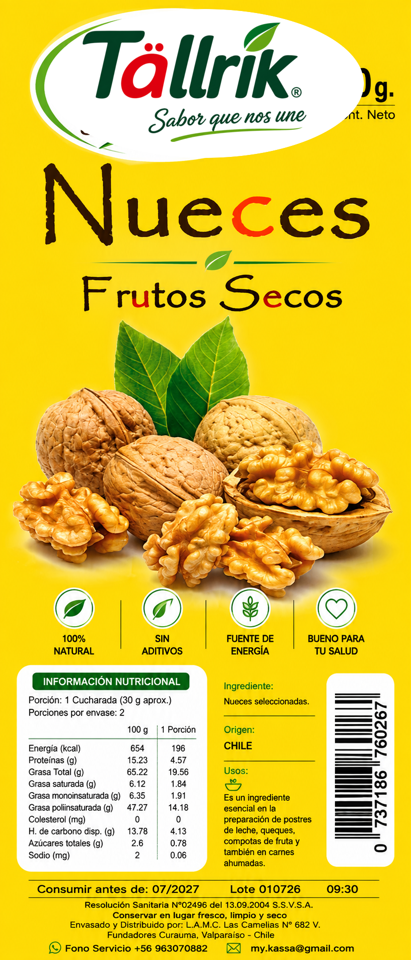 Etiqueta de Nueces Tallrik